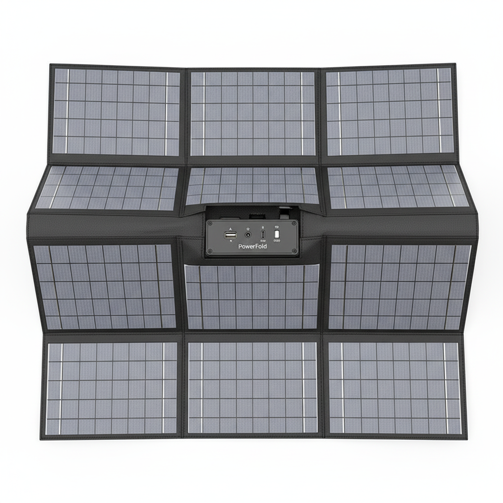 1000W Solar Panel Portable Folding Bag USB+DC Output Solar Charger Outdoor Power Supply for Home Mobile Phone Power Generator