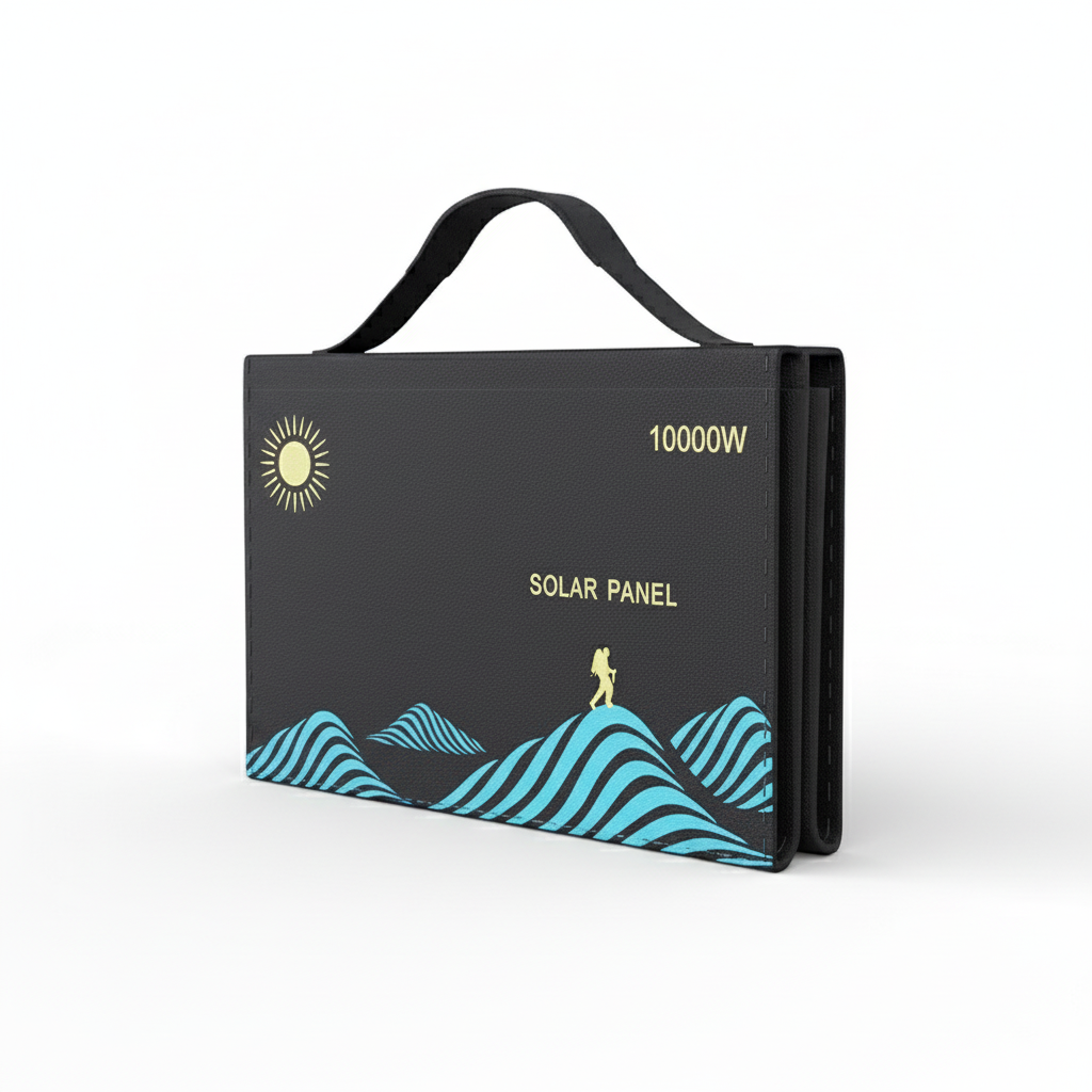 1000W Solar Panel Portable Folding Bag USB+DC Output Solar Charger Outdoor Power Supply for Home Mobile Phone Power Generator